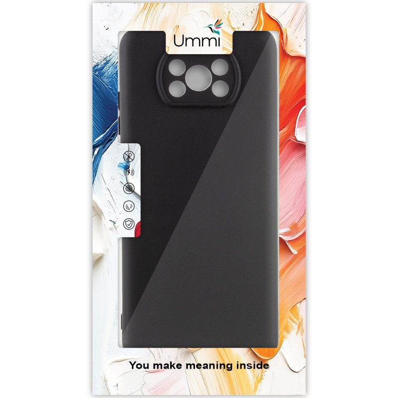 Фото Чохол Silicone Cover Ummi Lakshmi Full Camera (AA) на Xiaomi Poco X3 NFC / Poco X3 Pro (Чорний / Black) в маназині vchehle.ua