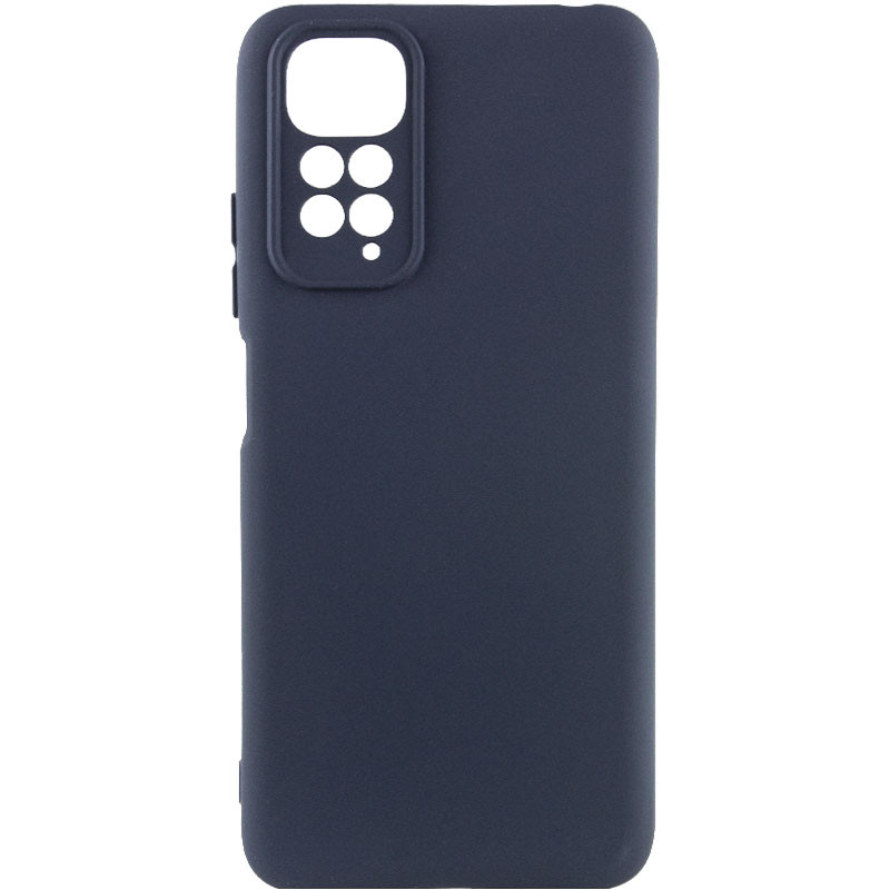 Чехол Silicone Cover Ummi Lakshmi Full Camera (AA) для Xiaomi Redmi Note 11 (Global) / Note 11S (Синий / Midnight Blue)