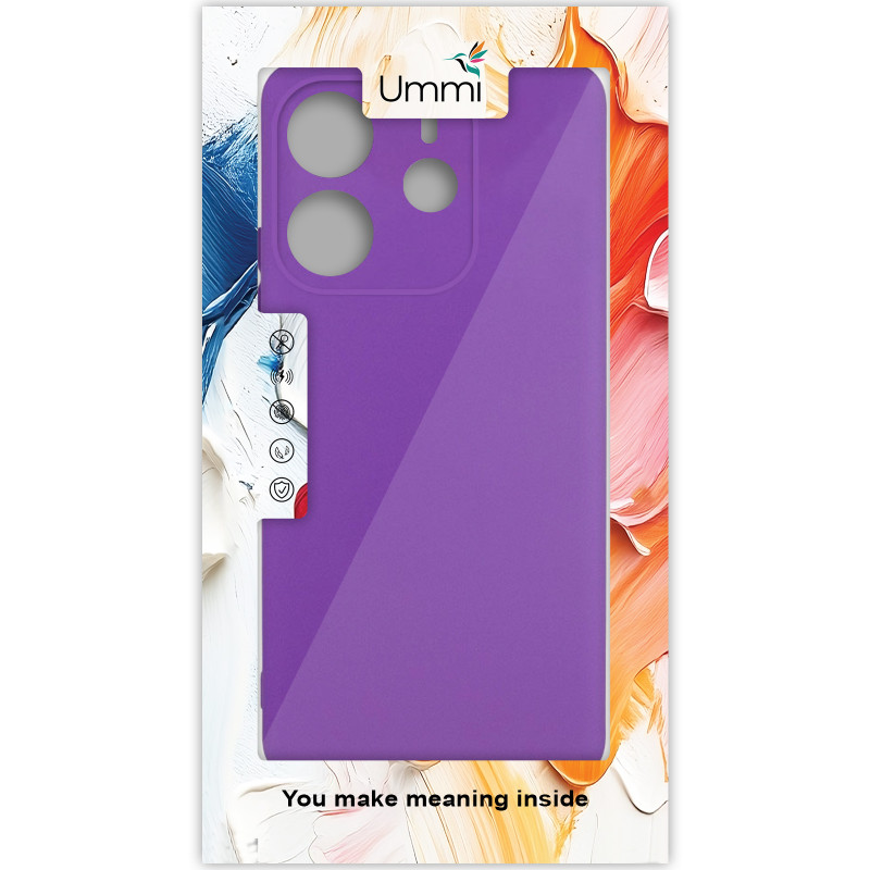 Фото Чехол Silicone Cover Ummi Lakshmi Full Camera (AA) для Xiaomi Redmi Note 14 4G (Int. version) (Фиолетовый / Purple) на vchehle.ua