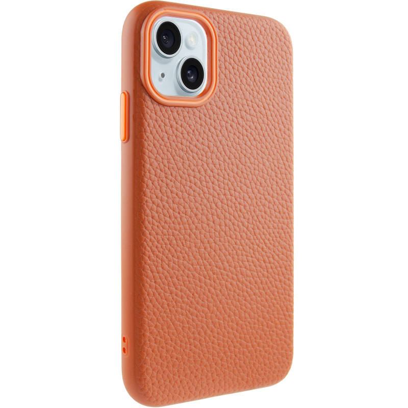 Чехол Syndee with Magnetic safe для Apple iPhone 13 (6.1") (Golden Brown)