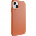 Чехол Syndee with Magnetic safe для Apple iPhone 14 (6.1") (Golden Brown)