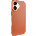 Чехол Syndee with Magnetic safe для Apple iPhone 16 (6.1") (Golden Brown)