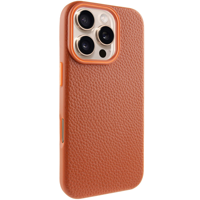 Чохол Syndee with Magnetic safe на Apple iPhone 16 Pro Max (6.9") (Golden Brown)