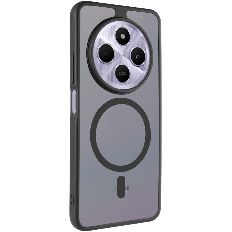 Чехол TPU Bloom with Magnetic Safe для iaomi Redmi 14C / A4 / Poco C75 / Poco M7 5G (Black)