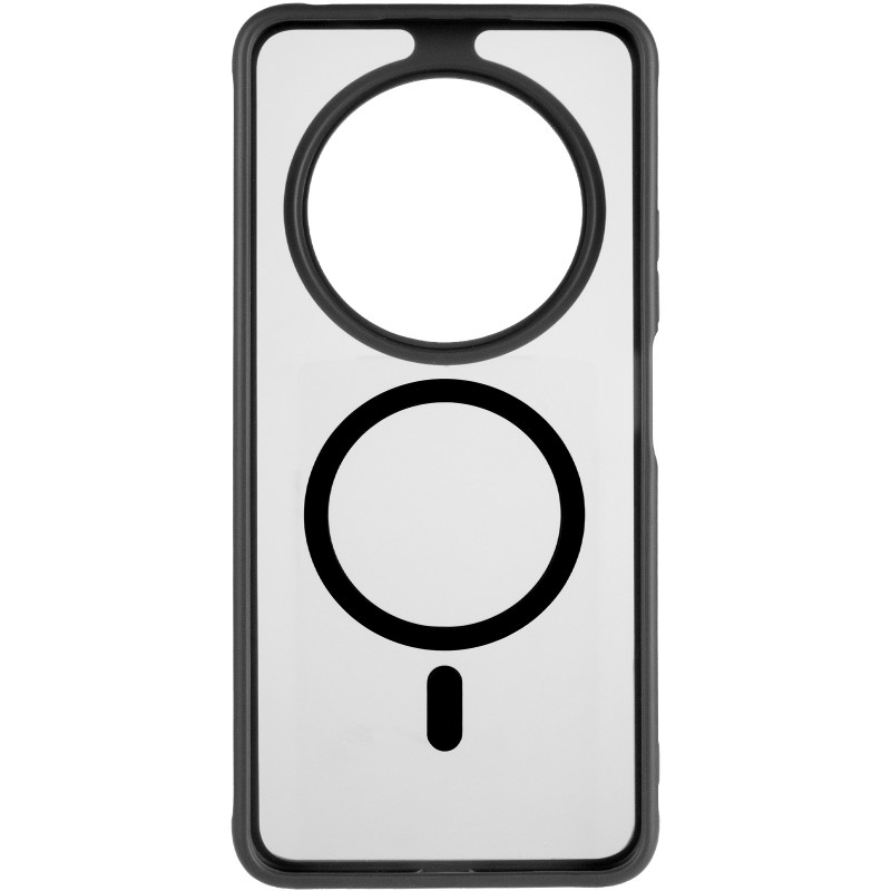 Фото Чехол TPU Bloom with Magnetic Safe для iaomi Redmi 14C / A4 / Poco C75 / Poco M7 5G (Black) в магазине vchehle.ua