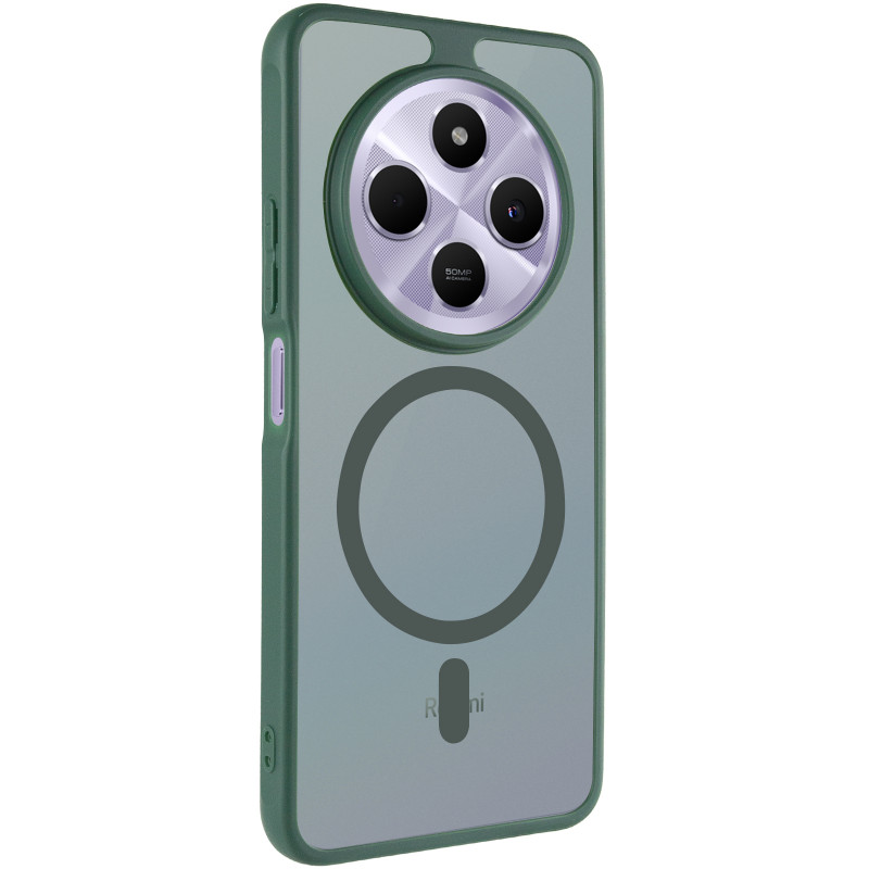 Чехол TPU Bloom with Magnetic Safe для iaomi Redmi 14C / A4 / Poco C75 / Poco M7 5G (Green)