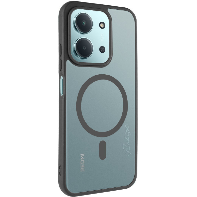 Чехол TPU Bloom with Magnetic Safe для Xiaomi Redmi 15C (Europe version) (Black)