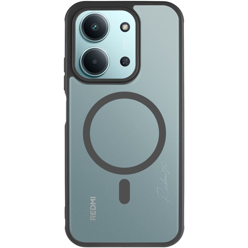 Фото Чехол TPU Bloom with Magnetic Safe для Xiaomi Redmi 15C (Europe version) (Black) на vchehle.ua