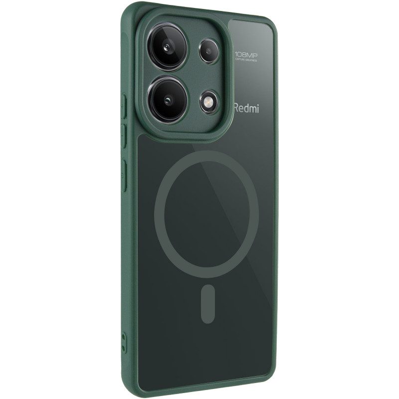 Чехол TPU Bloom with Magnetic Safe для Xiaomi Redmi Note 13 4G (Green)