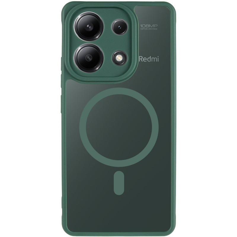 Фото Чехол TPU Bloom with Magnetic Safe для Xiaomi Redmi Note 13 4G (Green) на vchehle.ua