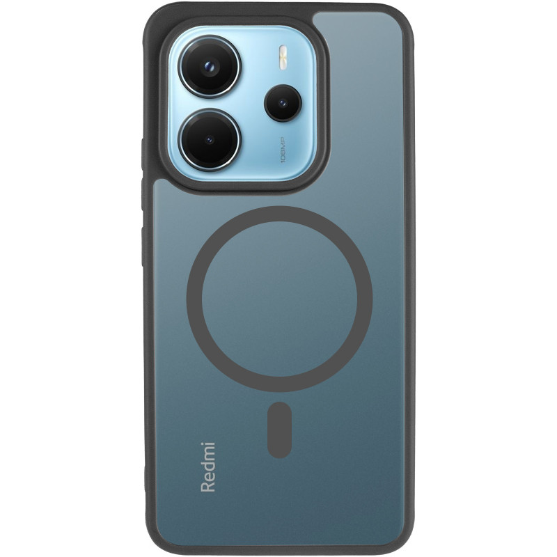 Фото Чехол TPU Bloom with Magnetic Safe для Xiaomi Redmi Note 14 4G (Europe version) (Black) на vchehle.ua