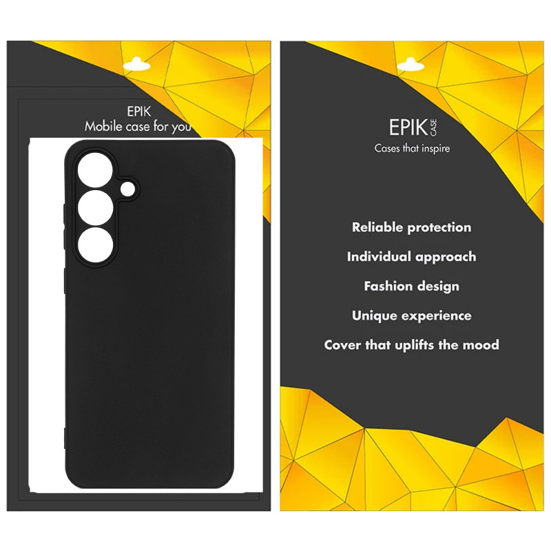 Фото Чехол TPU Epik Black Full Camera для Samsung Galaxy S25+ / S24+ (Черный) на vchehle.ua