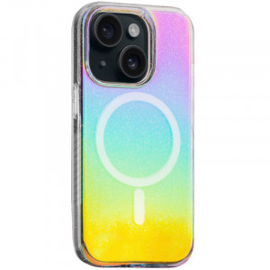 Чохол TPU Galaxy Sparkle (MagFit) на Apple iPhone 15 (6.1")