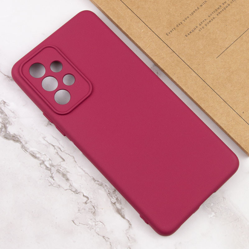 Чохол TPU GETMAN Liquid Silk Full Camera на Samsung Galaxy A13 4G (Бордовий / Marsala) в магазині vchehle.ua