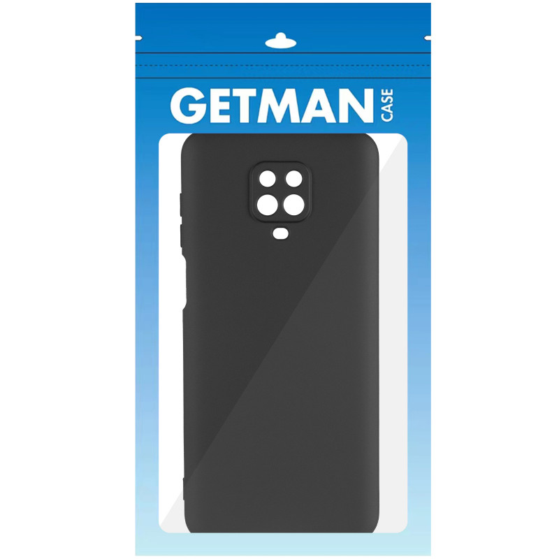 Купить Чехол TPU GETMAN Liquid Silk Full Camera для Xiaomi Redmi Note 9s / Note 9 Pro / Note 9 Pro Max (Черный / Black) на vchehle.ua