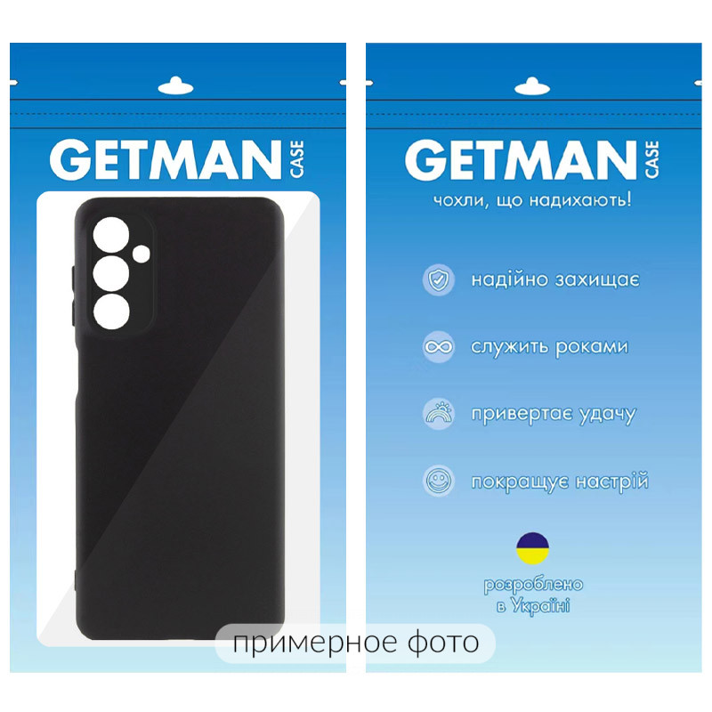 Фото Чохол TPU GETMAN Liquid Silk Full Camera на Infinix Hot 60 Pro (Чорний / Black) в маназині vchehle.ua