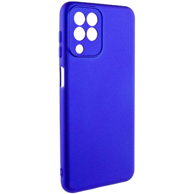 Фото Чохол TPU GETMAN Liquid Silk Full Camera на Samsung Galaxy M33 5G (Синій / Iris) на vchehle.ua