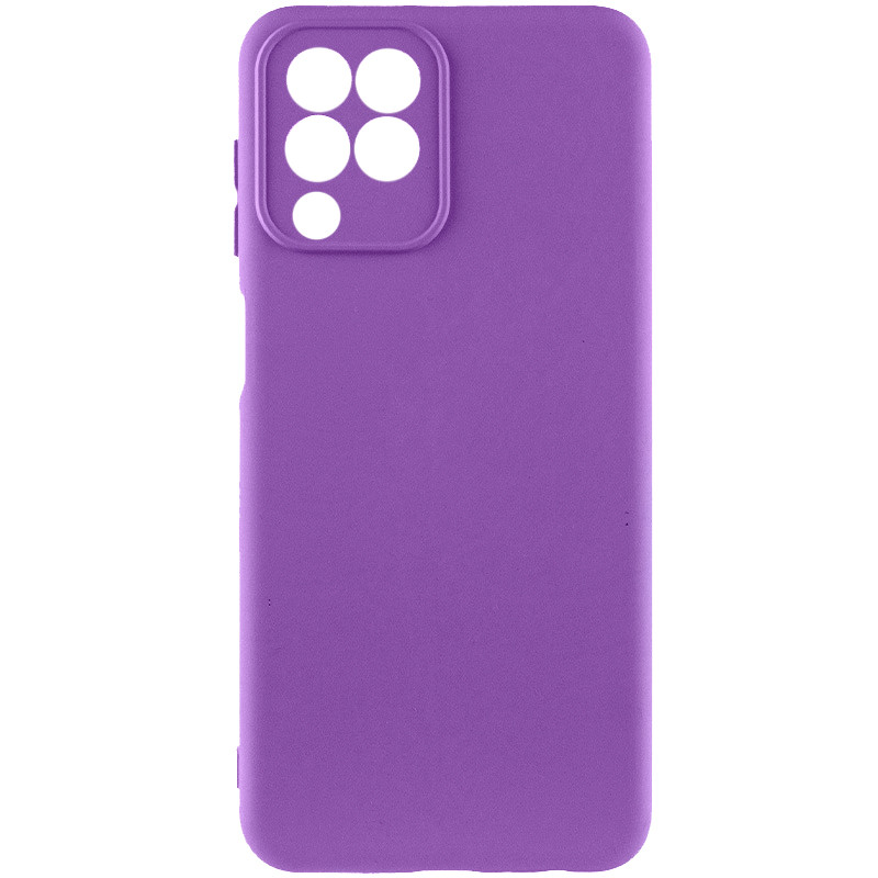 Чохол TPU GETMAN Liquid Silk Full Camera на Samsung Galaxy M33 5G (Фіолетовий / Purple)