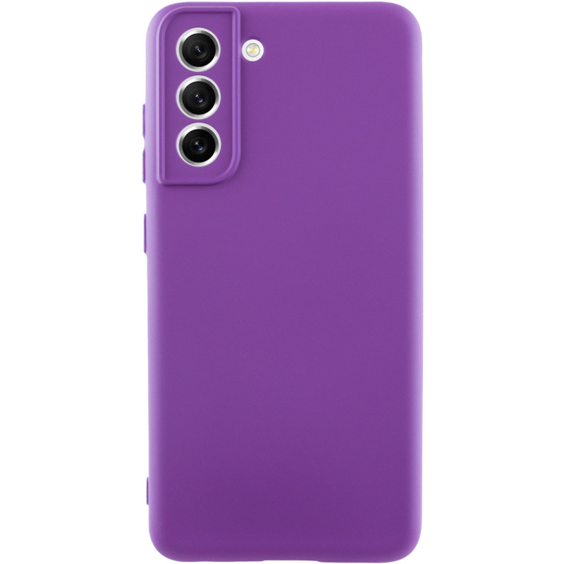 Чохол TPU GETMAN Liquid Silk Full Camera на Samsung Galaxy S22+ (Фіолетовий / Purple)