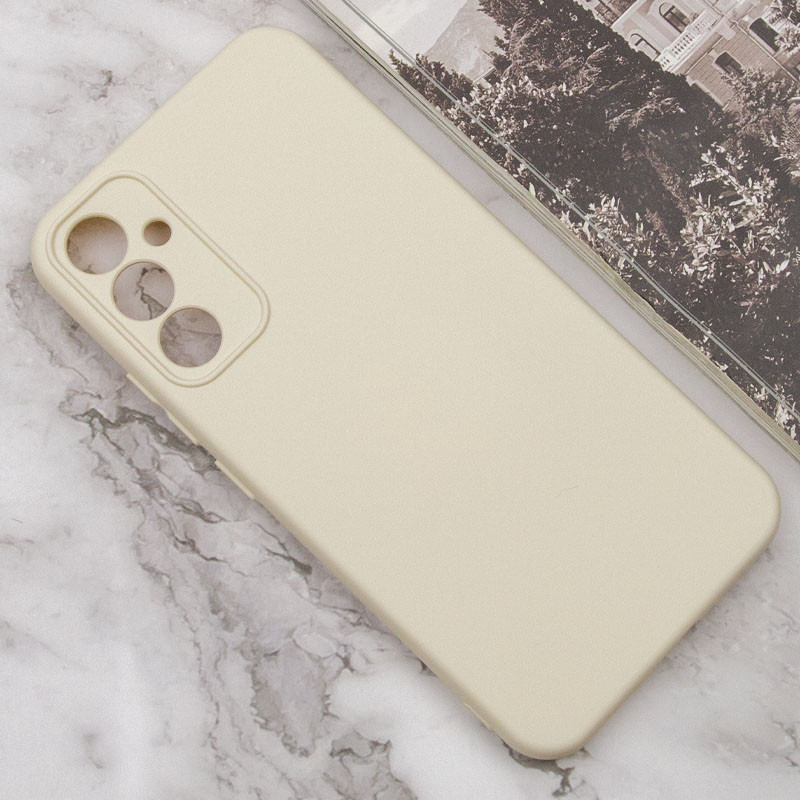 Чехол TPU GETMAN Liquid Silk Full Camera для Samsung Galaxy S24+ (Песочный / Sand) в магазине vchehle.ua