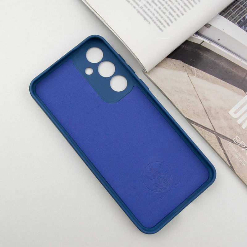 Фото Чехол TPU GETMAN Liquid Silk Full Camera для Samsung Galaxy S24+ (Синий / Navy Blue) в магазине vchehle.ua