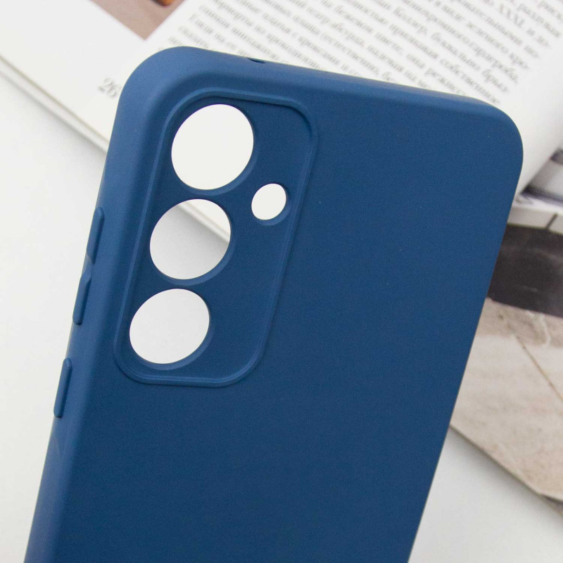 Купить Чехол TPU GETMAN Liquid Silk Full Camera для Samsung Galaxy S24+ (Синий / Navy Blue) на vchehle.ua