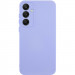 Чехол TPU GETMAN Liquid Silk Full Camera для Samsung Galaxy S24+ (Сиреневый / Light purple)