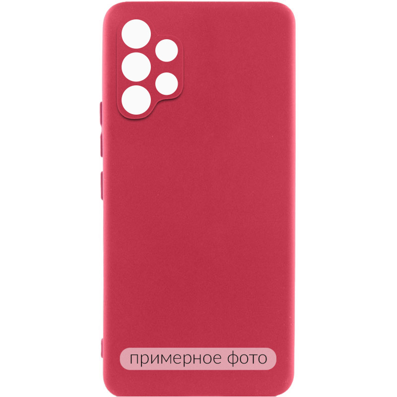 Чехол TPU GETMAN Liquid Silk Full Camera для Samsung Galaxy A26 5G (Красный / Dark Red)
