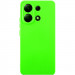 Чехол TPU GETMAN Liquid Silk Full Camera для Xiaomi Redmi Note 13 4G (Салатовый / Neon Green)