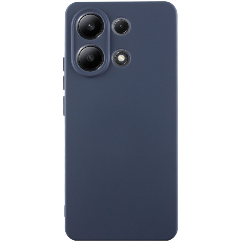 Чехол TPU GETMAN Liquid Silk Full Camera для Xiaomi Redmi Note 13 4G (Синий / Midnight Blue)