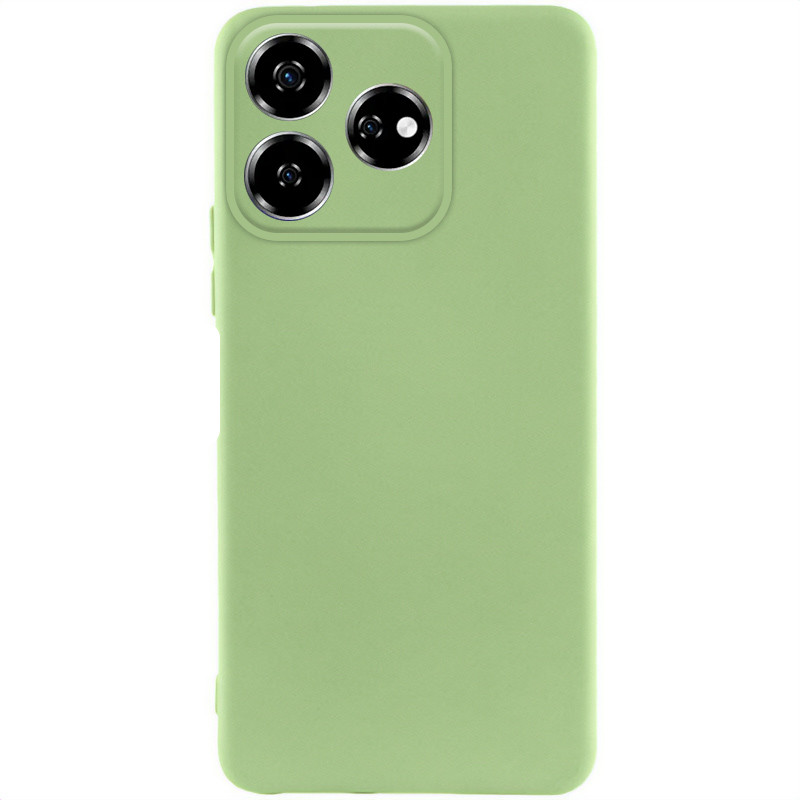 Чехол TPU GETMAN Liquid Silk Full Camera для ZTE Nubia V60 (Зеленый / Pistachio)