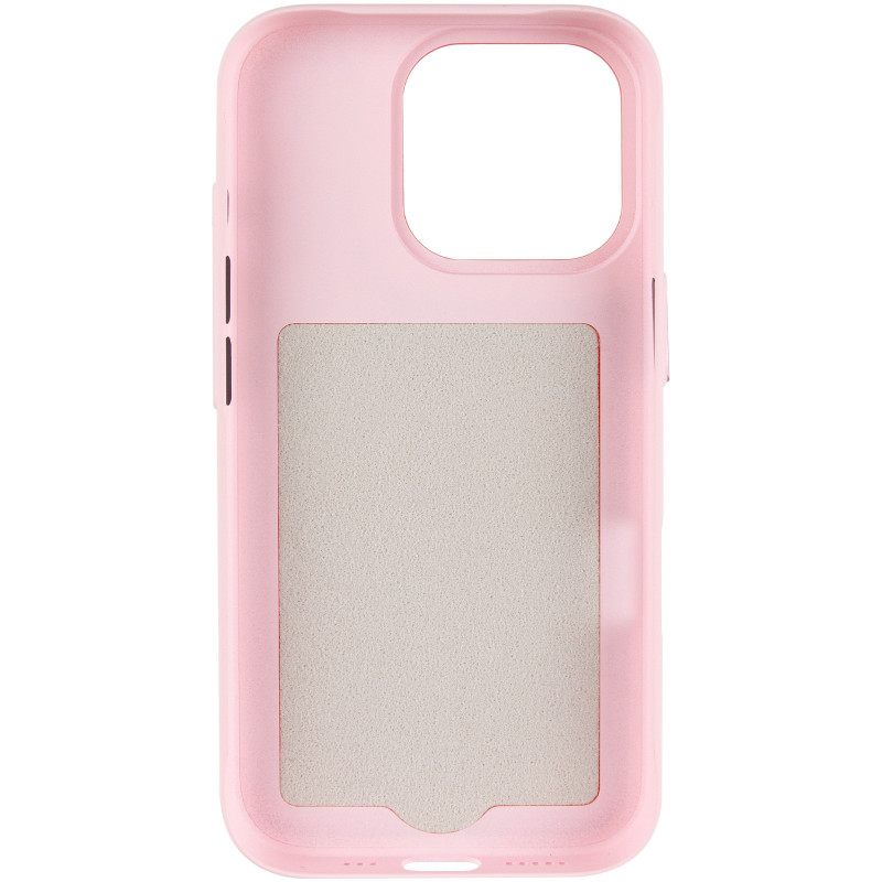 Чехол PC Textile Hybrid with Magnetic Fit для Apple iPhone 15 Pro (6.1") (Pink / Orange) в магазине vchehle.ua