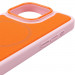 Купить Чехол PC Textile Hybrid with Magnetic Fit для Apple iPhone 15 Pro (6.1") (Pink / Orange) на vchehle.ua