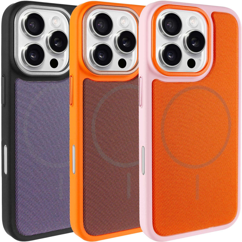 Чохол PC Textile Hybrid with Magnetic Fit на Apple iPhone 16 Pro (6.3")