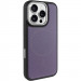 Чохол PC Textile Hybrid with Magnetic Fit на Apple iPhone 16 Pro (6.3") (Black / Purple)