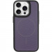 Фото Чохол PC Textile Hybrid with Magnetic Fit на Apple iPhone 16 Pro (6.3") (Black / Purple) на vchehle.ua