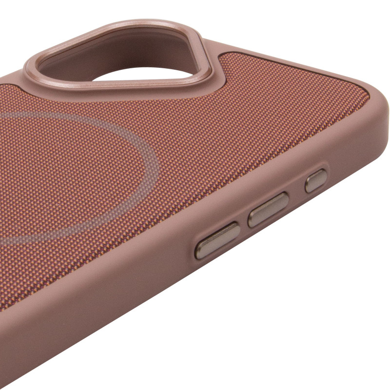 Чехол PC Textile Hybrid with Magnetic Fit для Apple iPhone 17 (6.3") (Desert Gold) в магазине vchehle.ua
