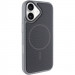 Чехол PC Textile Hybrid with Magnetic Fit для Apple iPhone 17 (6.3") (Grey / Black)