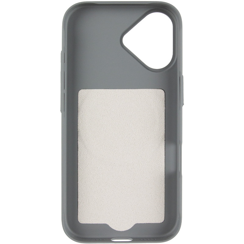 Фото Чехол PC Textile Hybrid with Magnetic Fit для Apple iPhone 17 (6.3") (Grey / Black) в магазине vchehle.ua