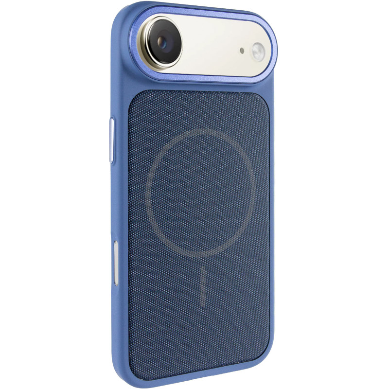 Чехол PC Textile Hybrid with Magnetic Fit для Apple iPhone 17 Air (6.5") (Blue)