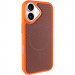 Чехол PC Textile Hybrid with Magnetic Fit для Apple iPhone 17 (6.3") (Orange / Brown)
