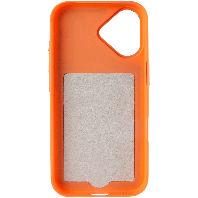 Фото Чехол PC Textile Hybrid with Magnetic Fit для Apple iPhone 17 (6.3") (Orange / Brown) в магазине vchehle.ua