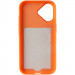 Фото Чехол PC Textile Hybrid with Magnetic Fit для Apple iPhone 17 (6.3") (Orange / Brown) в магазине vchehle.ua