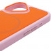 Чехол PC Textile Hybrid with Magnetic Fit для Apple iPhone 17 (6.3") (Pink / Orange) в магазине vchehle.ua