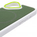 Чехол PC Textile Hybrid with Magnetic Fit для Apple iPhone 17 (6.3") (White / Green) в магазине vchehle.ua