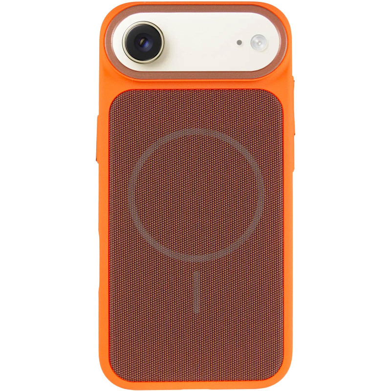 Чехол PC Textile Hybrid with Magnetic Fit для Apple iPhone 17 Air (6.5") (Orange / Brown)