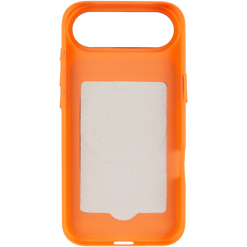Фото Чехол PC Textile Hybrid with Magnetic Fit для Apple iPhone 17 Air (6.5") (Orange / Brown) на vchehle.ua