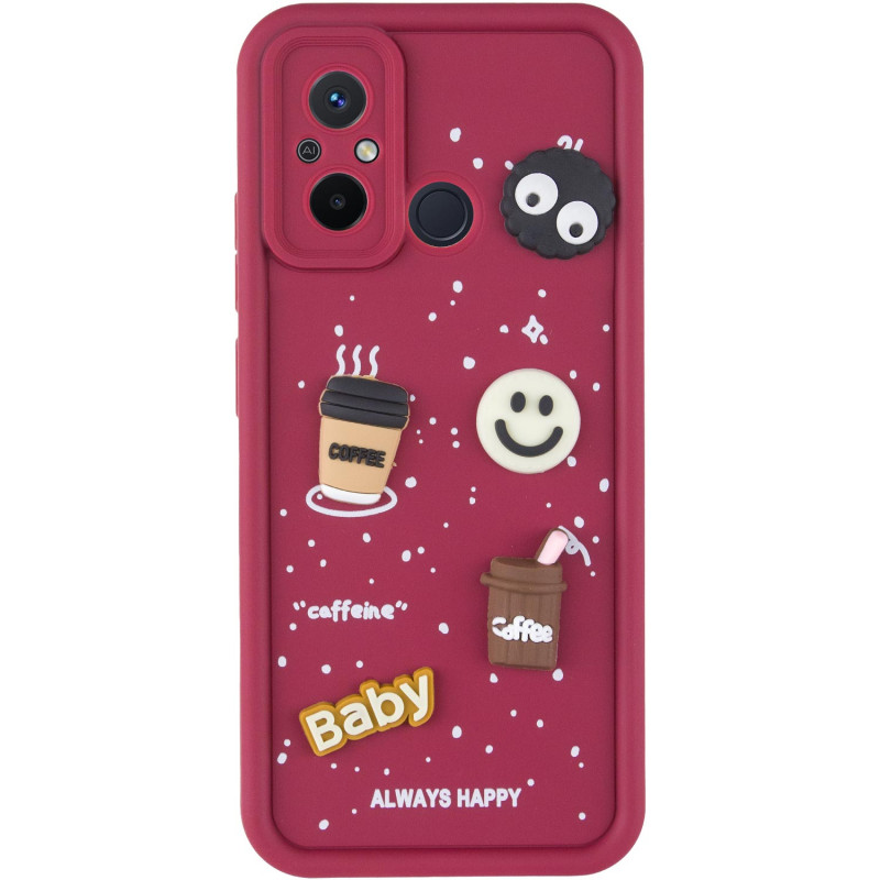 Фото Чехол TPU Toys Case для Xiaomi Redmi 12C / Poco C55 (Red / Always Happy) на vchehle.ua