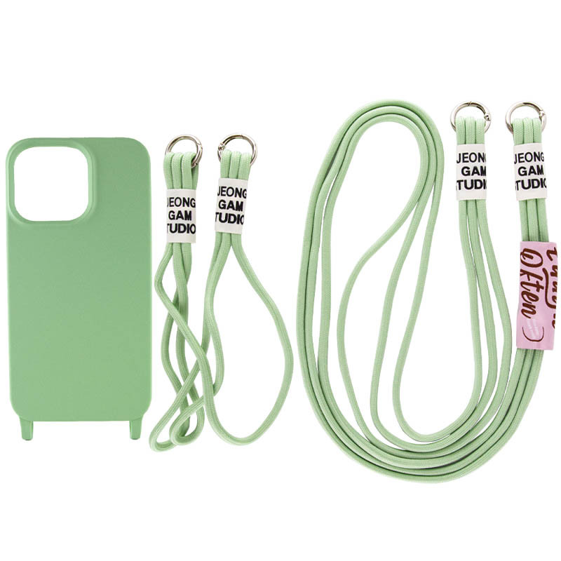 Чехол TPU two straps California для Apple iPhone 13 Pro (6.1") (Зеленый / Pistachio)