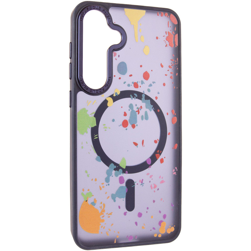Чехол TPU+PC Flush with Magnetic Safe для Samsung Galaxy S24 / S25 (Dark blue)